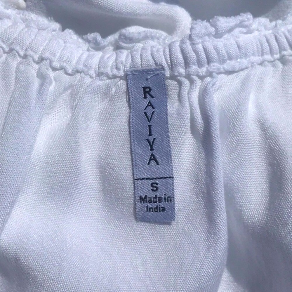 Raviya White Tiered Midi Dress Adjustable Strap Size Small - Picture 12 of 16